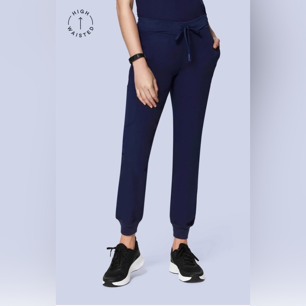 Mandala Women's High Waisted Jogger - Navy